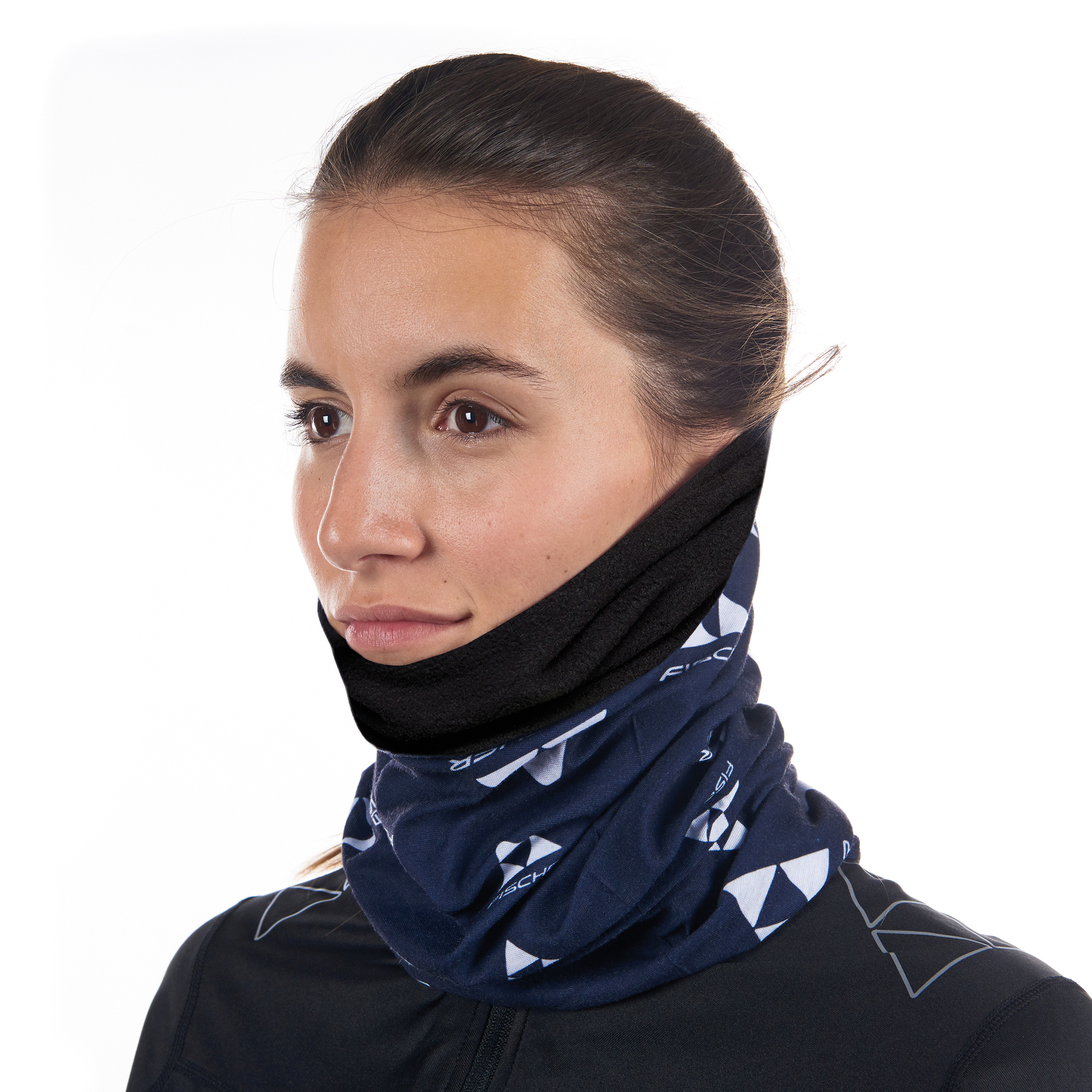 g36523_bandana_ci_logo_fleece_darknavy_white_jpg-300dpi Fischer CI-LOGO-FLEECE BANDANA DARKNAVY-WHITE - Image 1